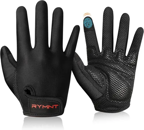 ZEROFIRE Full Finger Workout Gloves for Women Men - Weight Lifting Gloves with Full Palm Protection & Extra Grip for Women Gym, Weightlifting, Negro