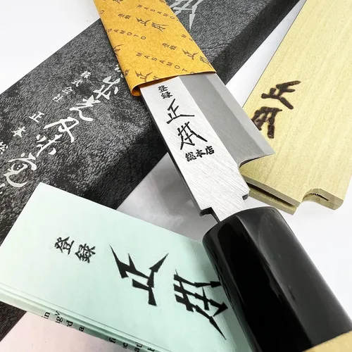 Miniatura 4 de MASAMOTO KS - Cuchillo japonés Yanagiba para sushi con funda de 9.5 pulgadas [HONBAZUKE] Fabricado en Japón, cuchillo profesional para sashimi, hoja