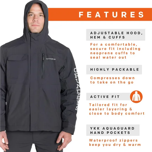 Miniatura 3 de Grundens Transmit - Chaqueta para hombre, duradera, resistente al agua