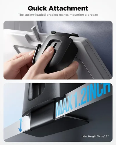 Miniatura 4 de iOttie Treker Travel Essentials - Soporte magnético para teléfono de viaje con cabeza giratoria de 360° y adaptador de anillo magnético