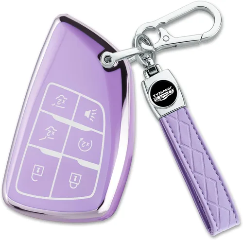 Miniatura 10 de Joouheax Funda para Llave de Coche Chevy con Llavero, 5 Botones de TPU Suave con Protección Completa, Compatible con Chevy 2021 2022 2023 2024 2025