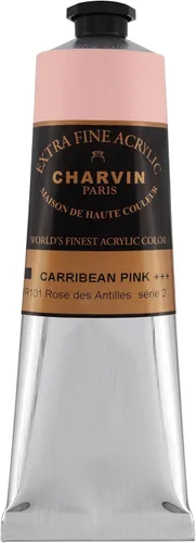 Miniatura 129 de Charvin Pintura acrílica profesional extrafina – verde absenta, tubo de 2.1 fl oz, pigmentos de triple fresado, resistente a la luz, pinturas