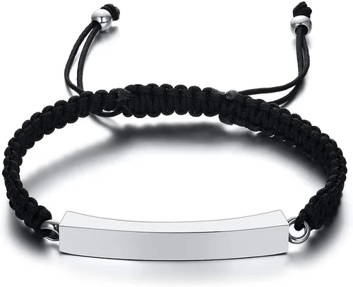 Miniatura 13 de Pulsera de urna personalizada para cenizas, recuerdos de joyería de cremación para mujeres y hombres, pulsera ajustable de cuerda tejida hecha a