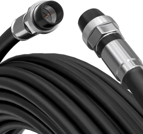 Miniatura 5 de THE CIMPLE CO - Cable coaxial RG6 de 1 pie para exteriores - Cable coaxial doble blindado para interiores y exteriores para antenas de TV vía