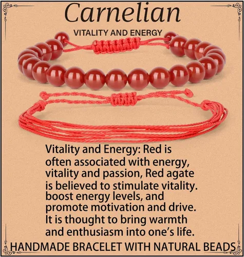 Miniatura 43 de LPBeads Pulsera de piedra natural hecha a mano de tamaño ajustable
