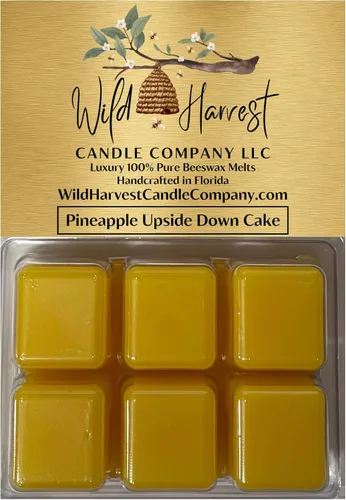 Miniatura 16 de Primera Respiración del Otoño Perfumado, 1 Paquete de Cera de Abejas Pura Derretida para Calentadores, Wild Harvest Candle Company, Tartas Cúbicas