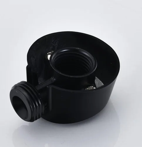 Miniatura 3 de A725WR - Conector de pared de ducha de mano redondo Drop Ell, pieza de repuesto de hierro forjado para Moen, negro mate