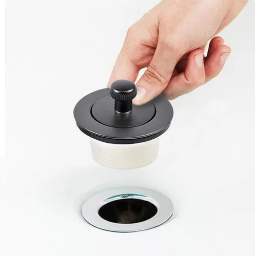 Miniatura 3 de Tapón de drenaje de bañera Lift & Turn - Tapón de drenaje de bañera Kit de montaje con colador y tapón Reemplazo del tapón de drenaje de bañera