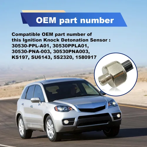 Miniatura 3 de Pleoos Sensor de golpeo, sustituye a 30530-PPL-A01, 30530-PNA-003 SU6143 compatible con Honda Accord Element CRV Civic CR-V Acura RDX RSX TSX