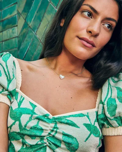 Miniatura 5 de Kendra Scott Ari - Collar con colgante de corazón y longitud ajustable para mujer, joyería a la moda