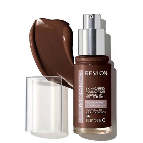 Miniatura 35 de Revlon Illuminance - Base líquida para el cuidado de la piel, ácido hialurónico, fórmula hidratante y nutritiva con cobertura media, bronceado claro