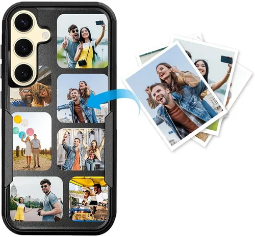 Miniatura 7 de Funda protectora personalizada para Samsung Galaxy S22 Ultra 5G (versión 2022), funda protectora de doble capa resistente con múltiples fotos, a