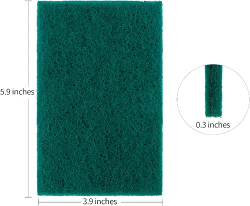 Miniatura 2 de Almohadillas de limpieza resistentes para limpiar platos, esponja, no rayan, verde, reutilizables, para cocina y utensilios de limpieza de platos