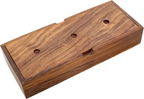 Miniatura 8 de TOSQP27 Gift Tower Hanoi Puzzle Brainteaser Juego Torre de Hanoi 9 anillos de madera mejor artesanal hecho a mano divertido juego para desafíos