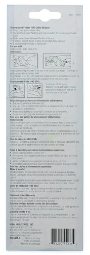 Miniatura 10 de IDEAL Electrical 45-235 - Pelacables de alimentación subterránea, color negro