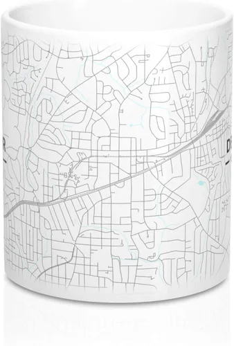 Miniatura 2 de Decatur, Georgia GA Map Mug (11 oz)