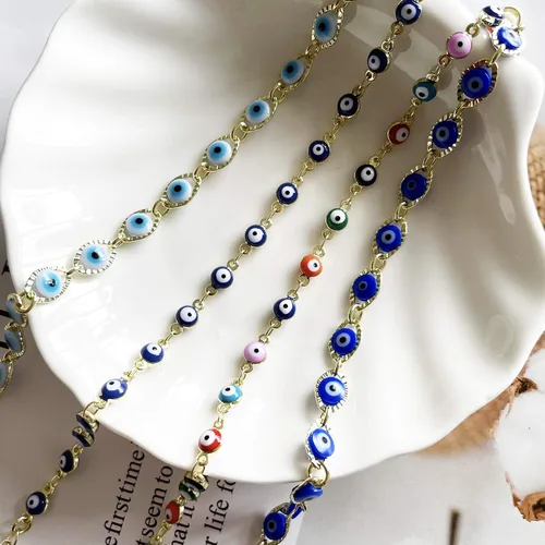 Miniatura 4 de Pulseras contra el mal de ojo, pulseras tobilleras para mujer, pulsera Rakhi para hermano, hermana, pulsera de cuentas de mal de ojo