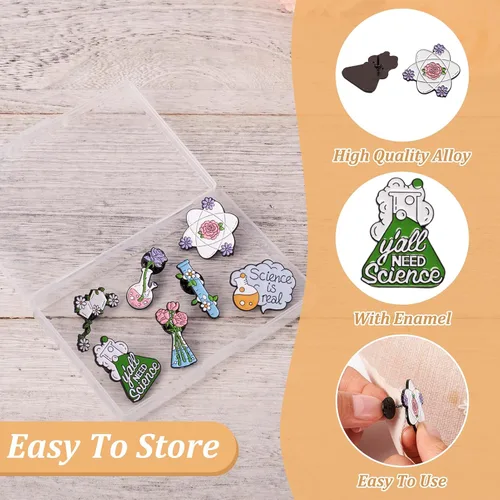 Miniatura 16 de Pandahall - Broches esmaltados de aleación con varios temas, broche de solapa, juego de pines esmaltados