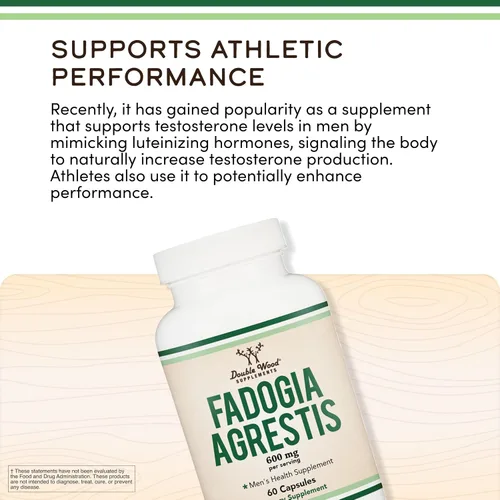 Miniatura 5 de Fadogia Agrestis 600mg Per Serving (60 Capsules) Powerful Extract to Support Athletic Performance (Third Party Tested, Non-GMO, Vegan, Gluten Free)