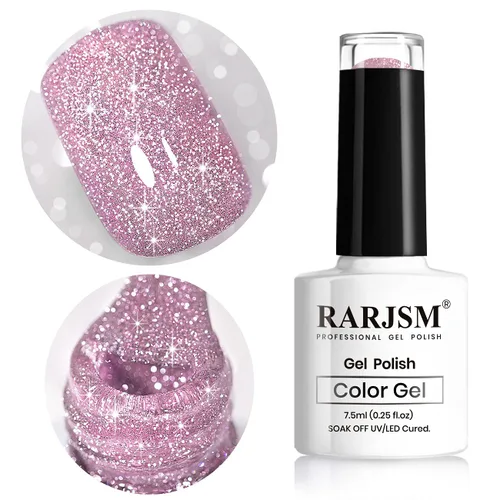 Miniatura 25 de RARJSM - Esmalte de uñas de gel con purpurina, de color verde oliva, brillante y brillante, para manicura DIY y salón de uñas, requiere secado