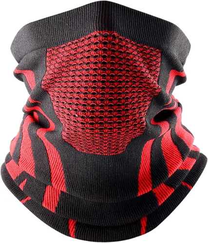 Miniatura 11 de WTACTFUL Calentador de Cuello de Invierno Polaina a Prueba de Viento Máscara Facial Pasamontañas Bandana para Esquí Snowboard Todo negro
