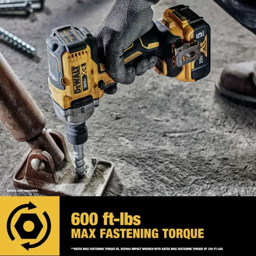 Miniatura 6 de DEWALT Llave de impacto 20V MAX, inalámbrica, 1/2 pulgada, 2 baterías y cargador incluidos (DCF891P2)
