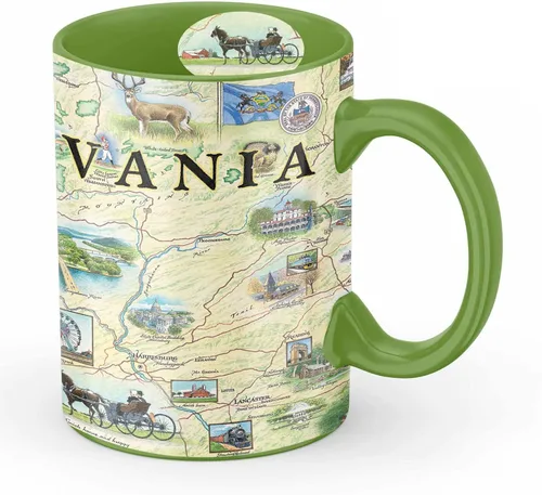 Miniatura 22 de Xplorer Maps Boston Map Taza de cerámica (16 onzas) – Taza de café sin BPA para bebidas calientes y frías – perfecta para oficina, hogar o regalo