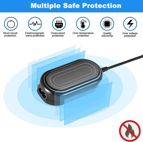 Miniatura 4 de CA-110 Cargador de videocámara CA110 Kit de cable de alimentación para Canon VIXIA HF M50 R800 R80 R700 R500 M52 M500 HF-R70 HF-R72 HF-R700 R50 R52