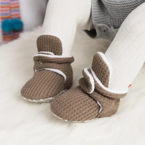 Miniatura 76 de Sawimlgy - Botines de algodón antideslizantes para recién nacido, con agarre, para cuna o para el invierno