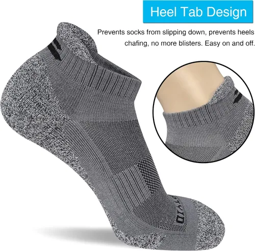 Miniatura 2 de APTYID Calcetines tobilleros acolchados para hombre (6 pares)