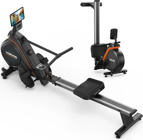 Miniatura 12 de YOSUDA Rowing Machine for Home, Magnetic Rower Machine for Beginners to Athletes, Use with Resistance Adjustment Function, Bluetooth, App Supported