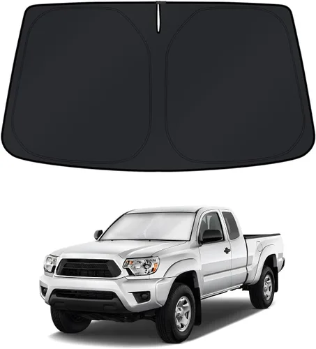 Miniatura 92 de KUST - Parasol plegable para parabrisas para Ford Ranger, accesorios 2019-2025 2026, parasol personalizado para ventana, protector solar plegable