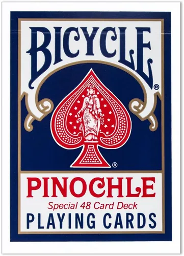 Miniatura 2 de 1 docena de cartas de póquer Pinochle - 6 barajas azules y 6 rojas (estándar)