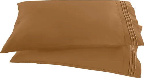 Miniatura 32 de Elegant Comfort ® Diseño de Cadena de 1500 Hilos, Calidad Egipcia de Lujo, Sedoso, Suave, Resistente a Arrugas y Decoloración, 2 Fundas de Almohada