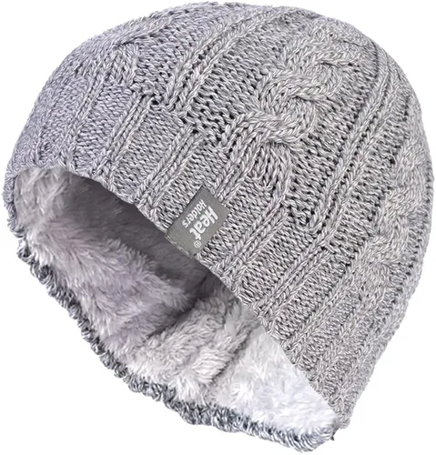 Miniatura 2 de Heat Holders Conjunto de guantes térmicos de punto de forro polar, calentador de cuello y convertidor para mujer invierno