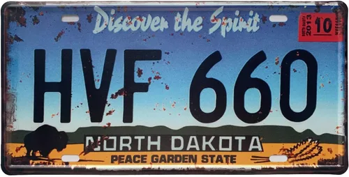 Miniatura 46 de Placa de matrícula de Wyoming de aluminio, placa decorativa de automóvil novedosa, placas de matrícula de 12"x6" para el frente del automóvil, placa