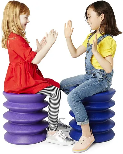 Miniatura 6 de KidsErgo Taburete ergonómico para sentarse activo (azul)