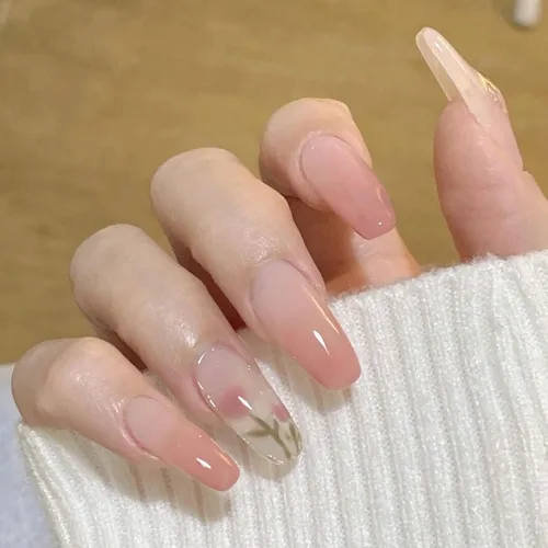 Miniatura 33 de LIGHT RAIN - Uñas a presión de longitud media, con diseño de galaxia Andromeda, uñas postizas de gel, reutilizables, de lujo, de siete capas