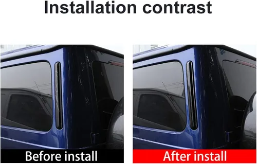 Miniatura 2 de YIWANG ABS cromado para automóvil, decoración de ventilación de aire para Mercedes Benz Clase G W463 G350 G500 2019 2020 Accesorios exteriores Negro