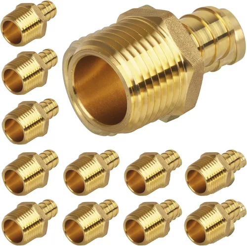 Miniatura 21 de Acoplamiento Pex de 1/2", Accesorios Pex, Accesorios de Engaste de Latón de Alta Resistencia para Tubos PEX con Construcción Resistente a Fugas