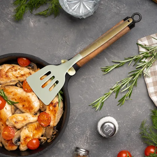 Miniatura 6 de Soporte para cucharas para cocinar, 2 piezas, soporte para espátula de wok, de silicona, ajustable, para utensilios de cocina para hervir sobre