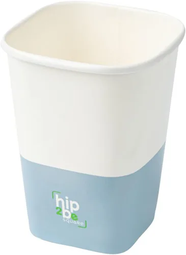 Miniatura 19 de Restaurantware Hip 2 Be Square - Tazas de café de papel de 12 onzas, 25 tazas de café reutilizables a prueba de fugas, tapas se venden por separado