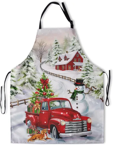 Miniatura 39 de Giwawa Delantal unisex para adultos, impermeable, resistente a las manchas, delantal de cocina con 2 bolsillos para BBQ, parrilla y pintura