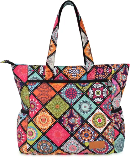 Miniatura 114 de CLOUDMUSIC Bolsa de hombro para enfermeras, profesores, trabajo, gimnasio, viajes, playa, mujeres, con gran capacidad, impermeable
