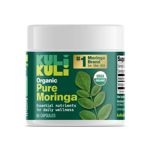 KULI KULI Cápsulas orgánicas de moringa pura, 60 CT