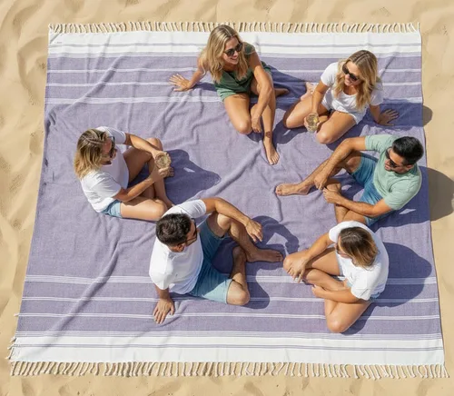 Miniatura 69 de LANE LINEN - Paquete de 4 toallas de playa de gran tamaño, toalla de piscina prelavada, extragrande, de secado rápido y sin arena, toalla de viaje
