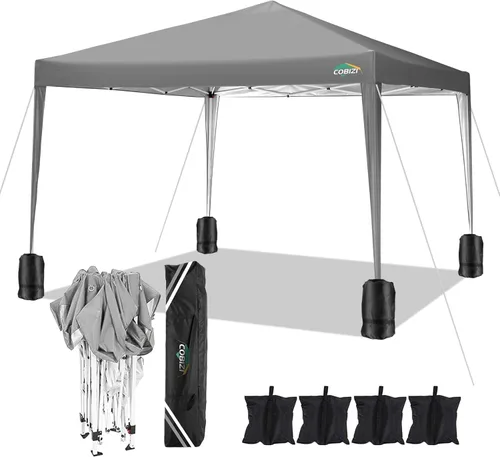 Miniatura 27 de COBIZI - Toldo desplegable de 10 x 20 pies con 6 paredes, impermeable y con protección UPF 50+, ideal para bodas, fiestas, eventos al aire libre