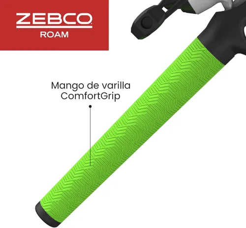 Miniatura 6 de Zebco Roam - Combo de caña de pescar telescópica y carrete de pesca giratorio o spincast, caña de fibra de vidrio duradera de 6 pies con mango