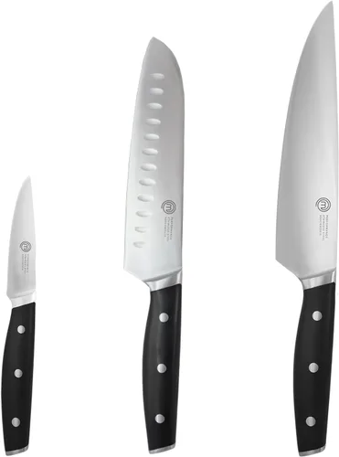 Miniatura 14 de MasterChef - Juego de cuchillos de chef con bolsa, juego de rollo de cuchillos con 5 cuchillos de cocina de calidad profesional para cocina precisa