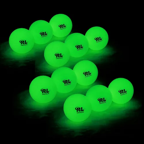 Miniatura 12 de R&L Pelotas de golf brillantes para deportes nocturnos – Torneo fluorescente que brilla en la oscuridad – Pelotas luminosas brillantes de larga